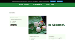 Desktop Screenshot of esvhorrem.de